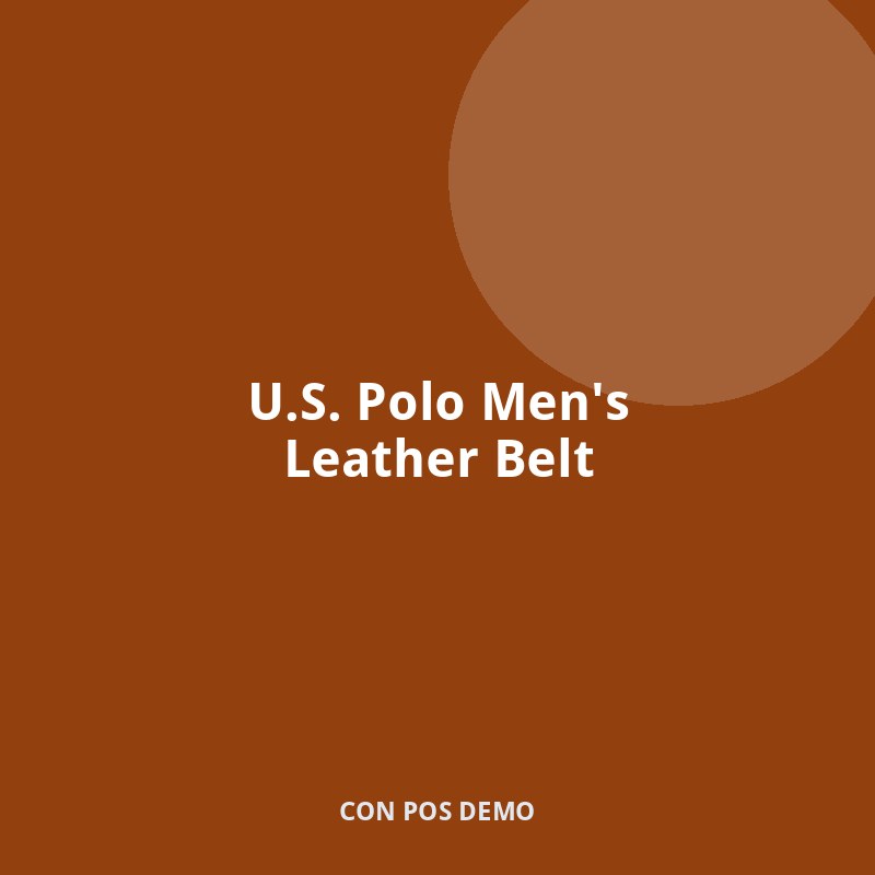 U.S. Polo Men's Leather Belt