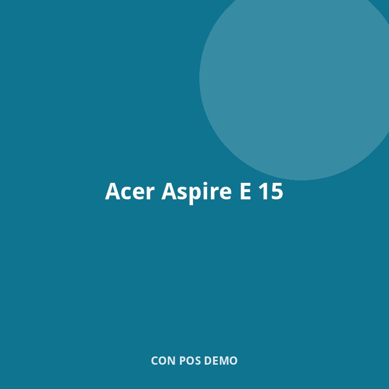 Acer Aspire E 15