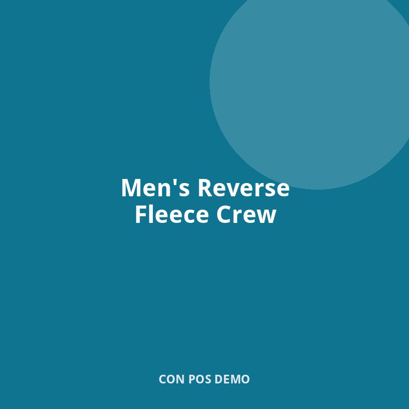 Men's Reverse Fleece Crew