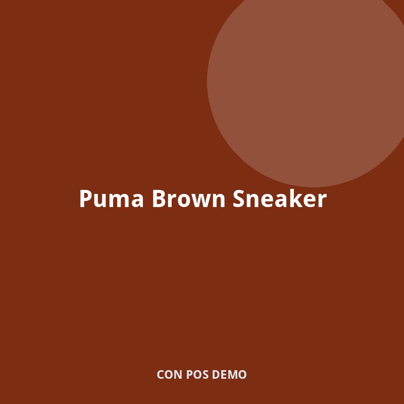 Puma Brown Sneaker